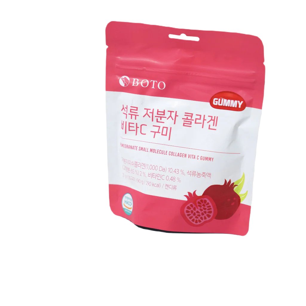 BOTO Red Pomegranate Collagen Vitamin C Gummies