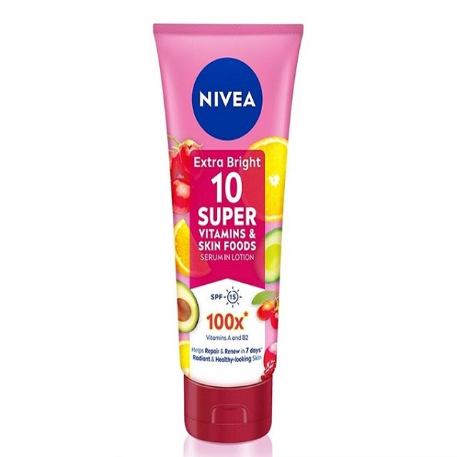 NIVEA Extra Bright 10 Super Vitamins & Skin Foods Serum in Lotion