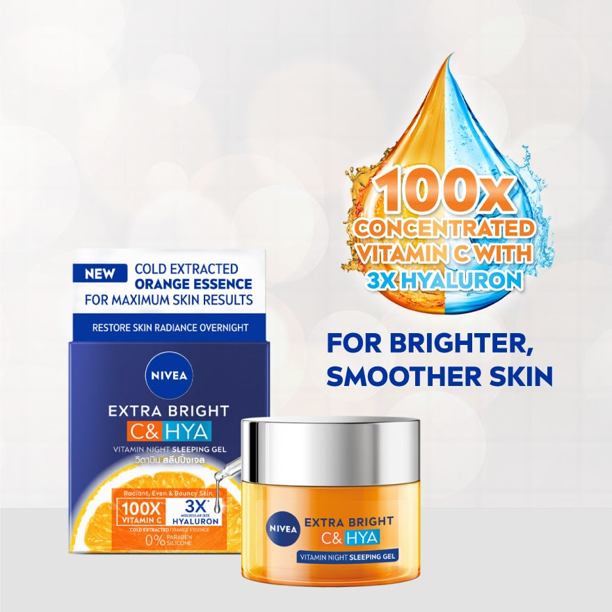 NIVEA Extra Bright C & HYA Vitamin Night Sleeping Gel