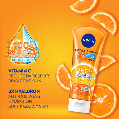 NIVEA Extra Bright C & HYA Vitamin Whip Foam