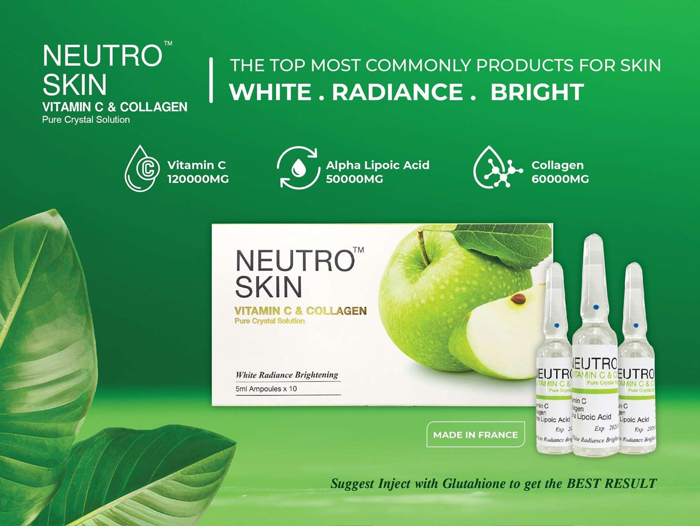 Neutro Skin Vit. C and Collagen Pure Crystal Solution - flawlesseternalbeauty